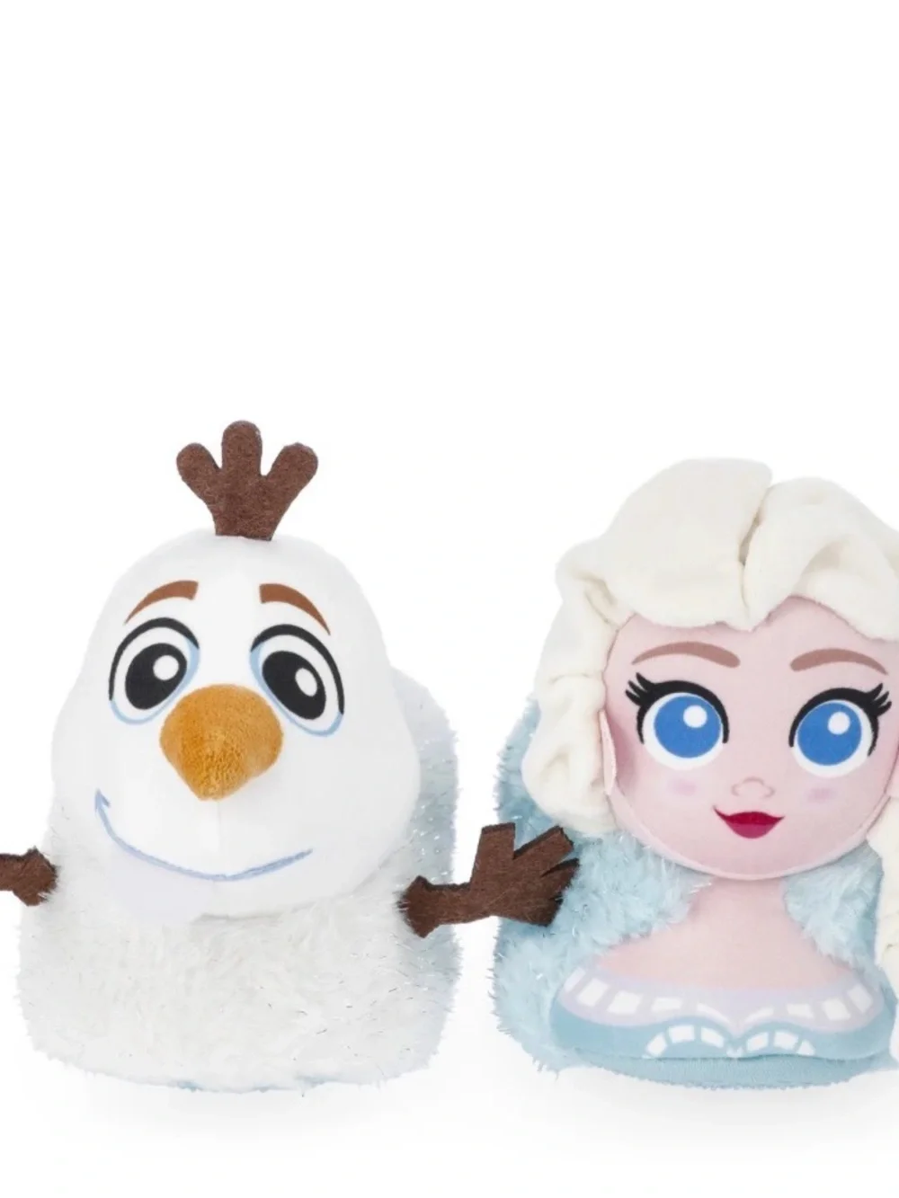 NWT Disney Frozen Plush Slippers Olaf & Elsa Toddler Girls Size 9/10 Cozy Cute